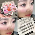 Dettaglio ciglia finte manga autoadesive da 13mm per un effetto naturale e curvo - 02# Stile Comic Big Eye (Superiore e Inferiore)