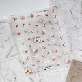 Adesivi per unghie 3D TS-3056 con disegni di fiori rosa in rilievo su pellicola trasparente - Stile Fiori di Ciliegio in Rilievo 3D (TS-3056)