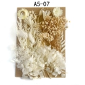 DIY dried flower set A5-07 with white hydrangea and gypsophila for crafts - Flower Pack No.7
