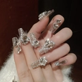 Silver Glitter Luxury Rhinestone (N5267)