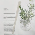 Elegant cream white acetate hair pin with spiral twist design for minimalist styling - Off-white Smooth Texture (2#)