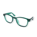 Translucent dark green cat-eye sunglasses for dogs with a stylish full-frame design - Green Square Frame