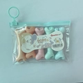 5-pack bone-shaped mini highlighters in colorful shades with a clear PVC zipper pouch - Bone