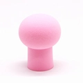 Pink mushroom-shaped makeup sponge puff with cylindrical handle for smooth blending - Replacement Head / Pink