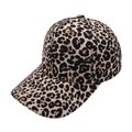 Klassische Baseballkappe mit Leopardenmuster, sechsflächigem Design und gebogenem Rand - Verstellbar / Kleines Leopardenmuster