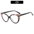 Montura de gafas cat-eye de TR90 con acabado bicolor en carey y negro mate elegante - Negro Con Esquinas De Carey