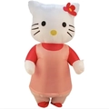 Inflatable Hello Kitty costume with white plush head and pink dress for party events - Kt Cat Red / One Size
