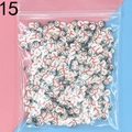 DIY polymer clay snowman slices in a clear bag for nail art and slime making crafts - 15-Snowman