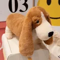 Plush brown and cream basset hound stuffed animal toy with long ears and soft fur - Basset Hound / 30cm
