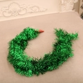 Guirlande de Noël vert festif pour la décoration du sapin et les fêtes - Vert Classique / 1,8*0,07m