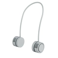 Ventilatore portatile da collo grigio chiaro con doppie testine turbo flessibili - 209-Verde Ghiaccio (Supporto aromaterapia)