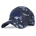 Tactical baseball cap in navy blue pixel camouflage with velcro patch for patches - One Size / Navy Digital