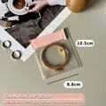 Pink sealing strip jewelry pouch 8.8x10.5cm for bracelet storage and protection - Transparent / 8.8*10.5cm