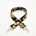 Adjustable leopard print bag strap with gold metal hardware and chic woven design - Silver Clasp / Pink