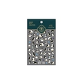 Stickers à ongles ultra-fins motif pingouins et petits poissons bleus TS-1859 - Style Pingouin (TS-1859)