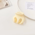 Minimalist matte cream shark hair claw clip in a sleek matte finish for women - 16# Matte White (5cm)