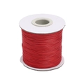 0.5mm red Korean waxed cord on white spool for DIY jewelry making and beading - 0.5mm/10 Meters / Red
