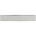 Gray knitted elastic sports headband with breathable fabric texture on white background - Gray