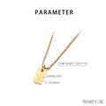 Parametri del prodotto della collana in acciaio inossidabile dorato con ciondolo lettera A - Lettera A dorata(KN293693-Z)