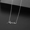 Elegante collana d'argento con ciondolo Acquario su catena in acciaio inossidabile - Acquario Acciaio