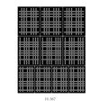 Nail art stencil sticker with classic H-367 black grid pattern and crisscross lines - H367# Checkerboard