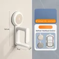 4-pack wall-mounted folding washbasin hooks in warm apricot with PUSH mechanism - Set of 4 / Sunset Apricot