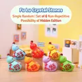 Gourd-shaped crystal stones blind box set with golden auspicious blessings and tassels - M396 Auspicious Fortune And Prosperity Crystal Set 6 / Random One