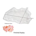 Stampo in silicone a cuore MOM con nastro e fiori per creazioni fai-da-te in resina - MOM Cuore Targa Appesa