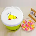 Green 5D laundry pods container with rubber duck lid and concentrated detergent beads - 6-In-1 Oud Rose (200 Pods/Tub)