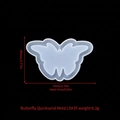 Butterfly shaped silicone quicksand mold for DIY resin keychains and pendants - Butterfly 2 Quicksand Mold LS#35
