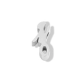Polished silver stainless steel 3D alphabet bead pendant charm in minimalist style - Lowercase j / Steel