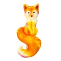 Cute orange fox brooch with glittery finish and white accents for clothing accessories - Mini Fox (DW0035) / Orange