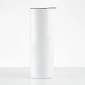 Gobelet de 20oz en acier inoxydable blanc pour sublimation avec couvercle transparent - 20oz / Blanc brillant