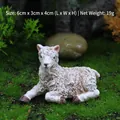 Miniature resin sheep figurine for succulent landscapes and micro garden decor - Little Sheep