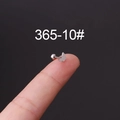 Silver stainless steel butterfly stud earring with screw ball back closure - Silver Butterfly Style (10#)