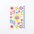 Fluorescent gold mandala and floral heart temporary tattoo sticker DKC-022 - Fluorescent DKCS-022