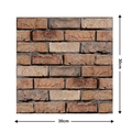 30x30cm self-adhesive PVC wall sticker featuring realistic antique brick texture and 3D patterns - 524-Colorful Brick Grain
