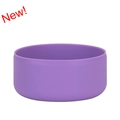 Protective purple silicone boot for wide mouth water bottles and tumblers bottom cover - Violet
