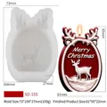 Molde de silicona alce navideño SD-155 para velas DIY con relieve ciervo de Navidad - Reno C (SD-155)