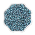 4mm blue iridescent glass seed beads for DIY jewelry making in petal shaped bowl - 4mm / Transparent Blue (#03 Style)