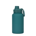 Deep teal 650ml stainless steel sports bottle with portable handle and matte finish - 650ml / Sport / Glass Green