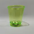 Translucent neon green LED beaded shot cup with 'Bride to Be' party theme - Transparent Light Green LED Glow Cup (No Hole)