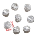 Sparkling square cushion-cut 6mm clear crystal rhinestones for nail art DIY designs - Cushion Square (6*6mm)