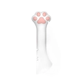 Multifunctional silicone cat paw food spoon in white with pink claw pads for pet feeding - Shovel / Pink Can Scraper