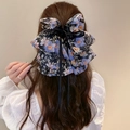 Blue Black Floral