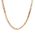 Minimalist 18K gold plated stainless steel box chain necklace for women on white background - 3mm / Gold Waist Chain (80cm+10cm)
