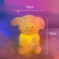 Cute yellow dog night light made of soft silicone material measuring 13cm in height - Lucky Sheep