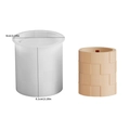 Moule cylindrique en silicone mosaïque pour bougies et résine, taille 8x8,1 cm - Mosaïque Cylindrique