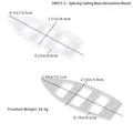 Dimensions détaillées des moules en silicone pour décorations de voilier en résine - Planche de Décoration de Voilier Épissée