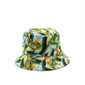 Men and women's reversible sun hat featuring vibrant abstract oil painting style patterns - Abstract Oil Painting Brushstrokes (03)